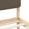 vidaXL Estrutura de Cama com Cabeceira Estofada Cinzento-acastanhado