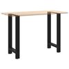 vidaXL P&eacute;s para mesa de bar pretos 2 pe&ccedil;as 40x(90-91) cm a&ccedil;o