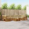 vidaXL Conjunto de Sof&aacute;s para Exterior 8 pcs Natural e Bege