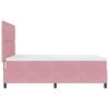 vidaXL Cama Box com colch&atilde;o com cabeceira Rosa 160 x 200 cm Veludo