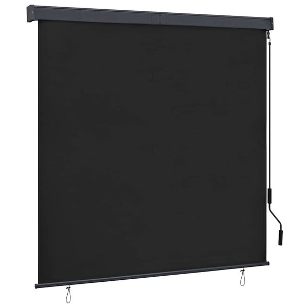 vidaXL Estore de rolo para exterior 160x250 cm antracite