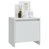 vidaXL Mesa de cabeceira 45x34x44,5 cm aglomerado branco
