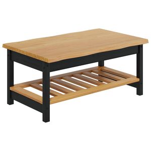 VidaXL Mesa de centro EKAI Preto 100 x 60 x 45,5 cm