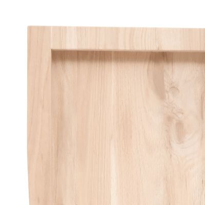 vidaXL Bancada p/ casa de banho 120x30x(2-4)madeira maciça não tratada