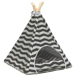 vidaXL Teepee para animais de estima&ccedil;&atilde;o com colch&atilde;o 40 x 40 x 50 cm