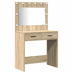 vidaXL Mesa de vestir 2 unid. Castanho 78,5 x 41 x 135 cm