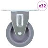 vidaXL 32 pcs Rodas fixas 75 mm