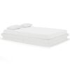 vidaXL Estrutura de cama 140x200 cm madeira maci&ccedil;a branco