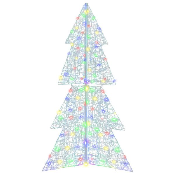 vidaXL &Aacute;rvore de Natal com 160 LEDs Multicolor 150 cm Acr&iacute;lo