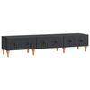 vidaXL Gabinete para TV Preto 147 x 34,5 x 30 cm Derivados de Madeira