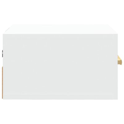 vidaXL Mesas de cabeceira montagem na parede 2 pcs 35x35x20 cm branco