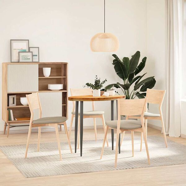 vidaXL Tampo de mesa 80x40x4 cm carvalho maciça oval castanho-claro