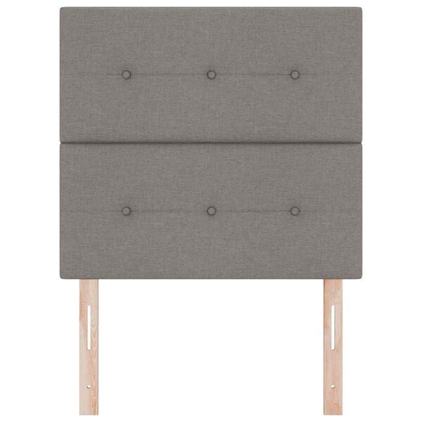 vidaXL Cabeceira Cinzento-acastanhado 80 cm Couro Sint&eacute;tico