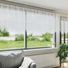 vidaXL Cortina de Renda com cortinas Branco 100 x 1200 cm Poli&eacute;ster