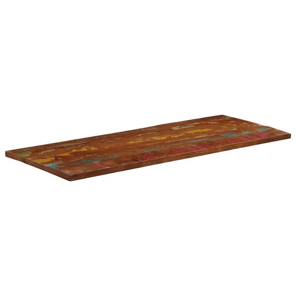 vidaXL Tampo de mesa retangular 140x60x3,8cm madeira recuperada maci&ccedil;a