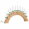 vidaXL Arco de Velas de Natal com 10 Velas LED Castanho 47 x 5 x 29 cm