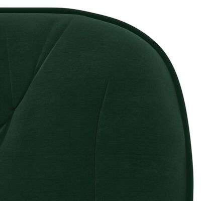 vidaXL Cadeira de escritório giratória veludo verde-escuro