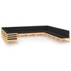 vidaXL 13 pcs conj. lounge jardim c/ almofad&otilde;es antracite pinho maci&ccedil;o
