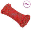 vidaXL Corda de barco 4 mm 25 m polipropileno vermelho