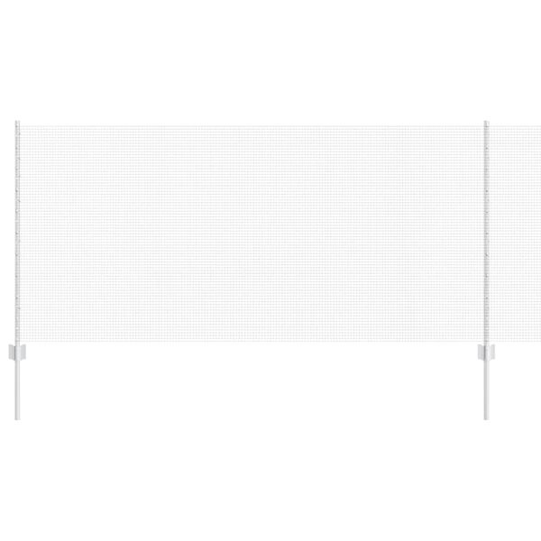 vidaXL Cerca com Poste Prateado 1 x 50 m A&ccedil;o