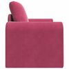 vidaXL Sofá-Cama Vinho Vermelho 98 x 71 x 83 cm Veludo