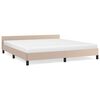 vidaXL Estrutura cama c/ cabeceira sem colch&atilde;o 180x200 cm cappuccino