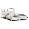 vidaXL Cama sem colch&atilde;o 160x200 cm madeira de pinho maci&ccedil;a branco