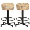 vidaXL Bancos de bar 2 pcs 52 cm madeira de mangueira maci&ccedil;a