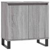 vidaXL Arm&aacute;rio casa de banho 58x33x60cm derivados madeira cinza sonoma