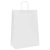 vidaXL Sacos de papel 250 unid com al&ccedil;as branco 32x17x44 cm