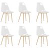 vidaXL Cadeiras de jantar 6 pcs PET transparente