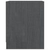 vidaXL Mesas de cabeceira 2 pcs 35,5x33,5x41,5 cm pinho maciço cinza