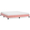 vidaXL Estrutura de cama 180x200 cm veludo rosa