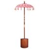 vidaXL Parasol Balin&ecirc;s com Base 2 unid. Rosa