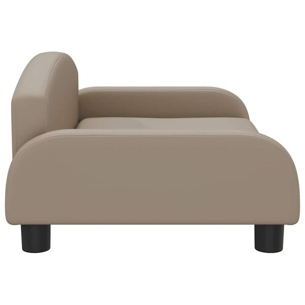 vidaXL Cama para c&atilde;es 70x45x30 cm couro artificial cappuccino