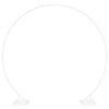 vidaXL Arco de Casamento Simples Branco 220 x 45 x 200 cm A&ccedil;o