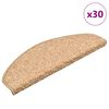 vidaXL Tapetes de escada 30 pe&ccedil;as 65x21x4 cm dourados semicirculares grandes