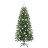 vidaXL &Aacute;rvore de Natal Artificial com 150 LEDs Verde 150 cm PE e PVC