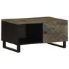 vidaXL Mesa de centro 80x50x40 cm madeira de mangueira maci&ccedil;a preto