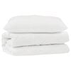 vidaXL Conjunto de Edredom com travesseiro 2 unid. Branco Microfibra