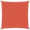 vidaXL Para-sol estilo vela 160 g/m&sup2; 7x7 m PEAD terracota