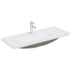 vidaXL Lavat&oacute;rio embutido c/ torneira 101x39x18 cm cer&acirc;mica branco