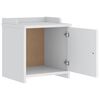 vidaXL Banco de entrada SANDNES Branco 45x40x50 cm pinho maciço