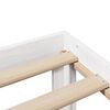 vidaXL Cama com estante sem colch&atilde;o 75x190 cm pinho maci&ccedil;o branco