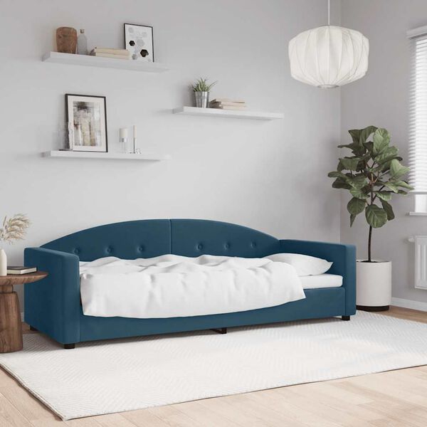 vidaXL Sof&aacute;-cama 80x200 cm veludo azul