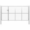 vidaXL Port&atilde;o de jardim em a&ccedil;o 350x200 cm prata