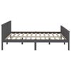 vidaXL Estrutura cama c/ 2 gavetas 200x200cm pinho maci&ccedil;o cinza-escuro