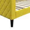 vidaXL Sof&aacute;-cama 100x200 cm veludo amarelo