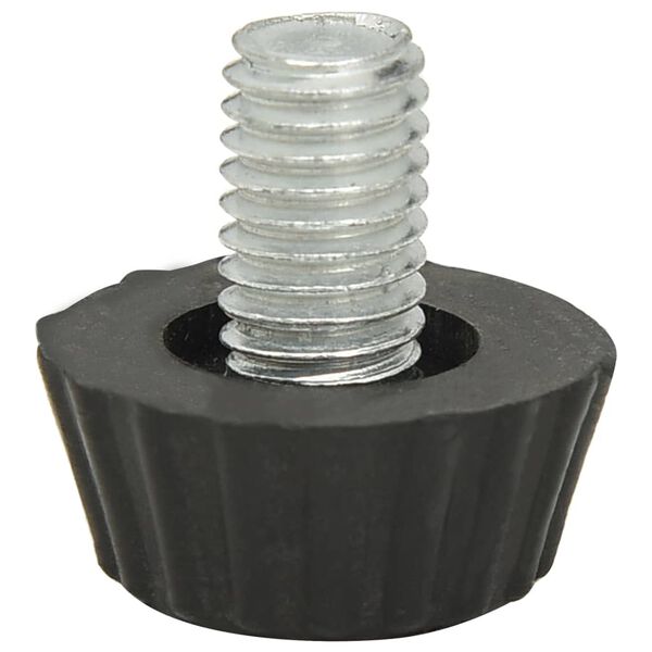 vidaXL P&eacute;s para m&oacute;veis ajust&aacute;veis M8 18 pcs preto