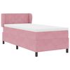 vidaXL Cama Box com colch&atilde;o com cabeceira Rosa 100 x 200 cm Veludo